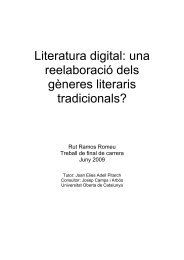 una reelaboració dels gèneres literaris tradicionals? - lletrA ...