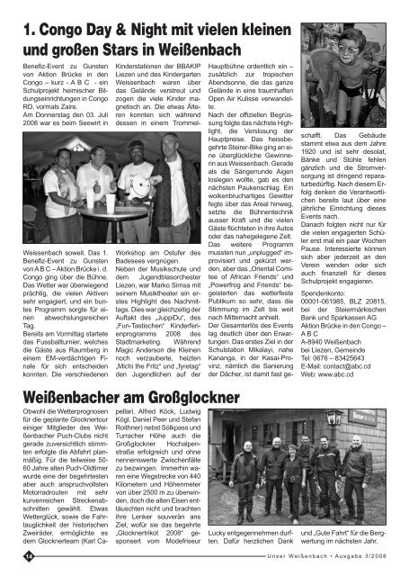 Gemeindezeitung 3/2008 - Weißenbach bei Liezen