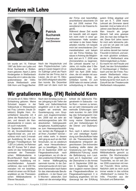 Gemeindezeitung 3/2008 - Weißenbach bei Liezen