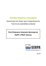 INFORME AMBIENTAL PRELIMINAR Determinació de l'abast i grau ...