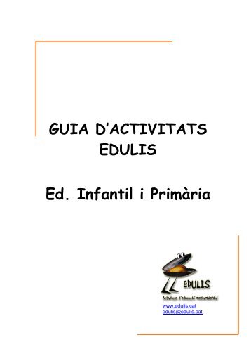 EDULIS Guia d'Activitats Infantil i Primària 2012-2013