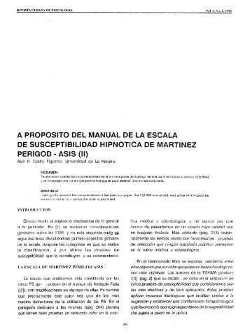 a proposito del manual de la escala de susceptibilidad ... - PePSIC