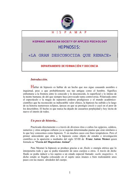 qué significa hipnosis en medicina