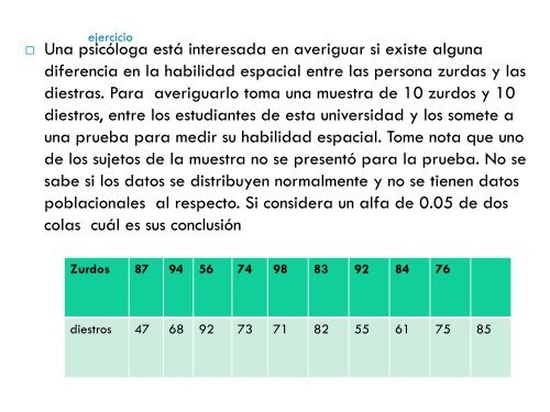 PRUEBAS NO PARAMETRICAS