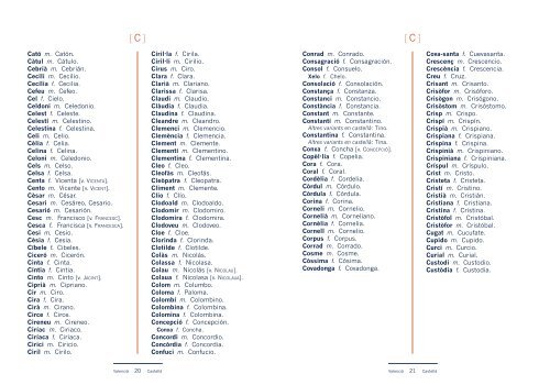 Vocabulari dels noms - Curs Superior de Valencià