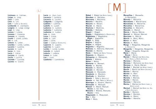 Vocabulari dels noms - Curs Superior de Valencià