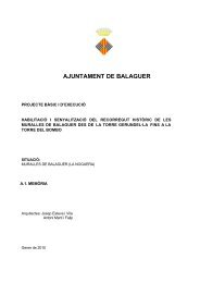 MEMÒRIA RMB.pdf - Ajuntament de Balaguer