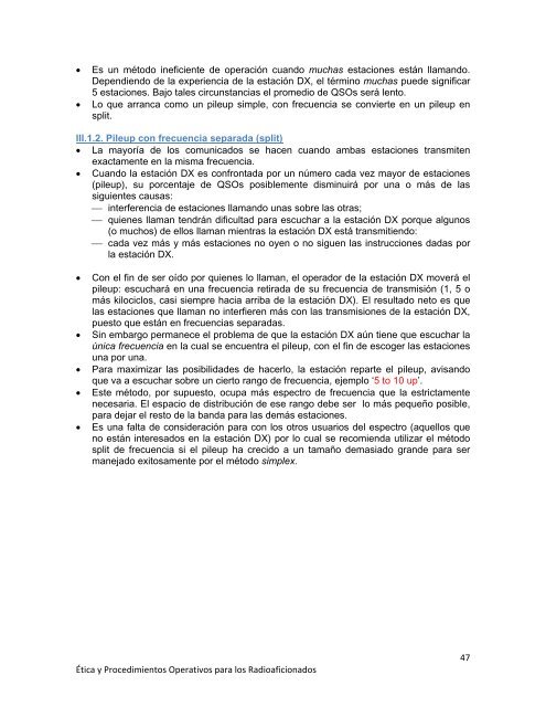 ética y procedimientos operativos para los radioaficionados - LU1DMA