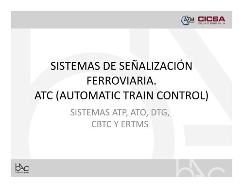 sistemas de señalización ferroviaria. atc (automatic train ... - AATE