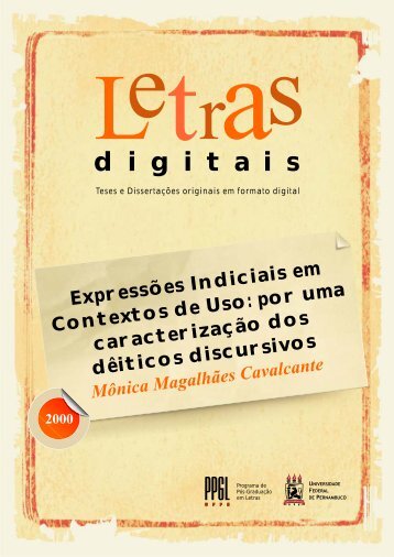 digitais - Programa de Pós-Graduação em Letras da UFPE - PPGL ...