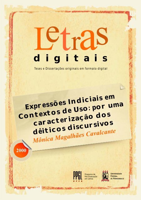 digitais - Programa de Pós-Graduação em Letras da UFPE - PPGL ...