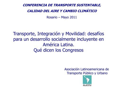 Asociación Latinoamericana de Transporte Público y Urbano
