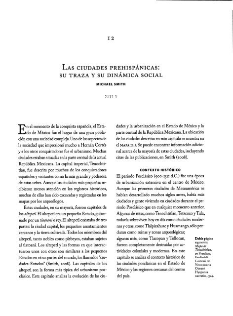 LAS CIUDADES PREHISPANICAS: su TRAZA Y su DINAMICA ...