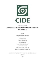 Retos de la Competitividad Urbana en México / Índice - CIDE