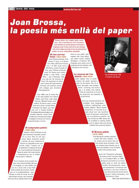 Joan brossa, la poesia més enllà del paper - Albert Lladó