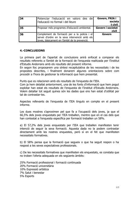 Pla Nacional de Joventut d'Andorra - Unesco