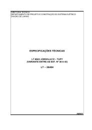 ESPECIFICAÇÕES TÉCNICAS LT – 26404 - Celesc