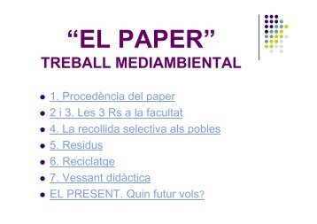 Resultat final del treball col·lectiu