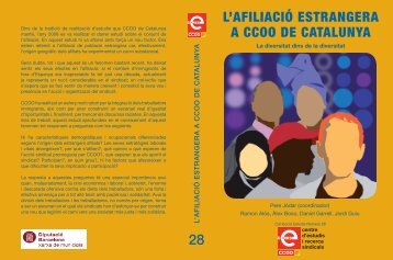 estudi 'L'afiliació estrangera a CCOO de Catalunya