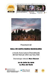 Presentació del BALL DE SANTA MARIA MAGDALENA a través d ...