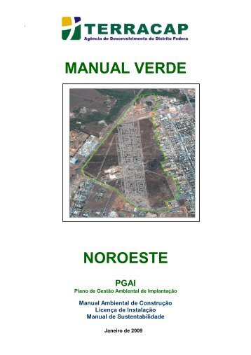 manual verde noroeste pgai - Terracap - Governo do Distrito Federal