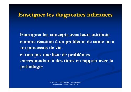 Concepts et diagnostic [Mode de compatibilité] - AFEDI