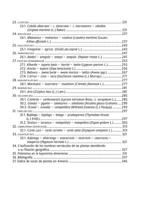 Nombres y usos tradicionales de las plantas silvestres en Almería ...