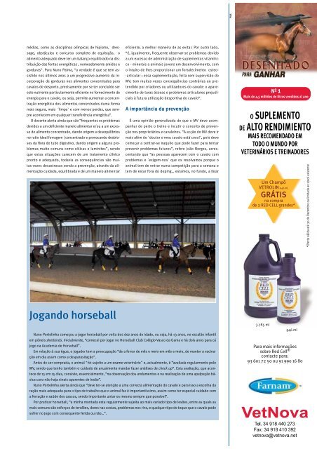 O cavalo atleta - Veterinária Actual