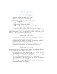 Exercicis pr`actics Exercici pr`actic primer Exercici pr`actic segon ...