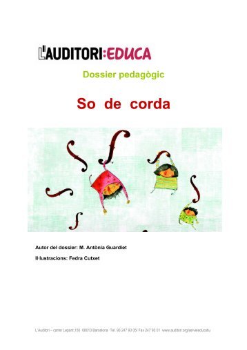 Dossier pedagògic - L'Auditori