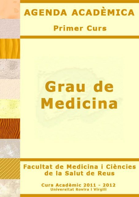 Agenda acadèmica - Facultat de Medicina i Ciències de la Salut