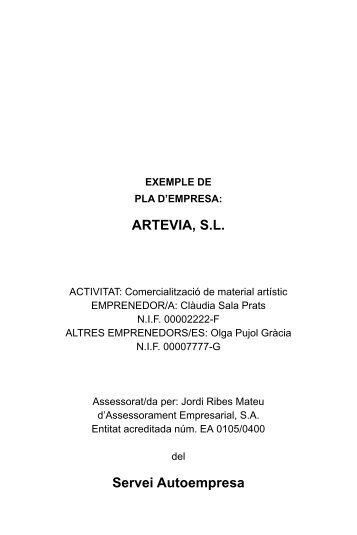 ARTEVIA, S.L. Servei Autoempresa - Inicia