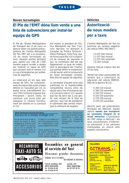 155(definitiva).qxd (Page 10) - Institut Metropolità del Taxi