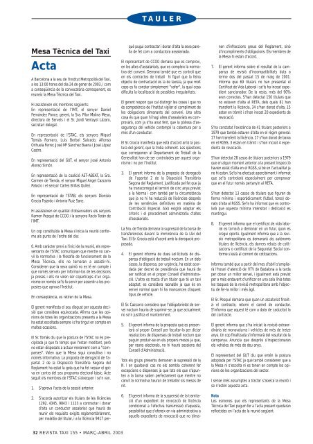 155(definitiva).qxd (Page 10) - Institut Metropolità del Taxi