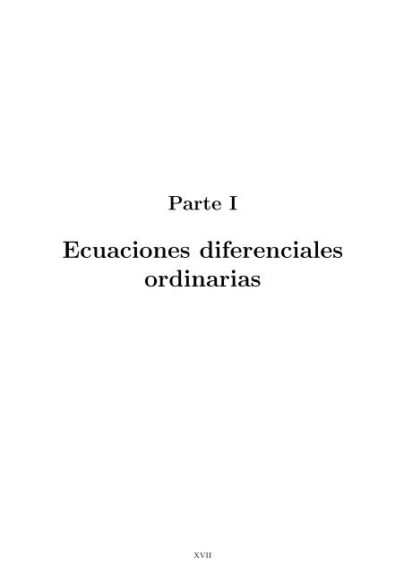 Apuntes de Ecuaciones diferenciales - Universidad de Extremadura