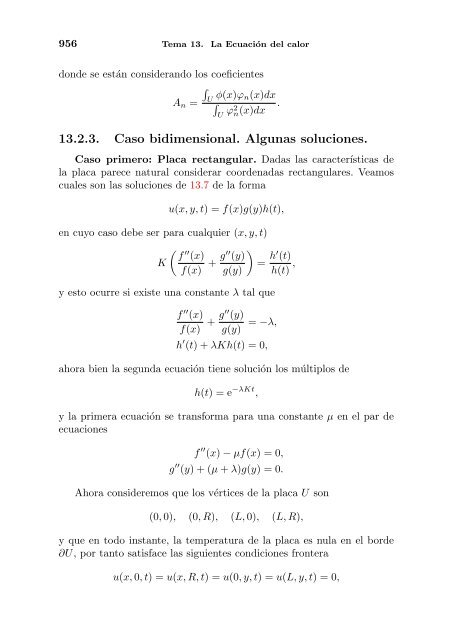 Apuntes de Ecuaciones diferenciales - Universidad de Extremadura