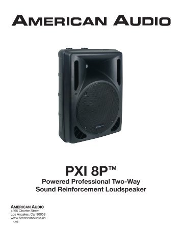 PXI 8P Sp.indd - American Audio