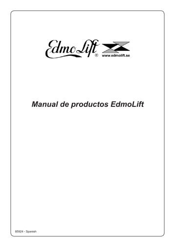 Manual de productos EdmoLift - EdmoLift AB