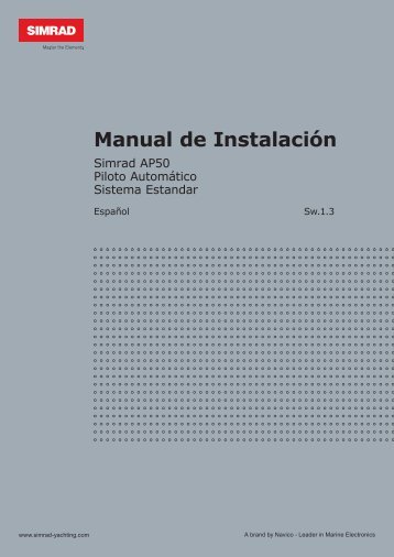 Manual de Instalación - Simrad Professional Series - Simrad Yachting