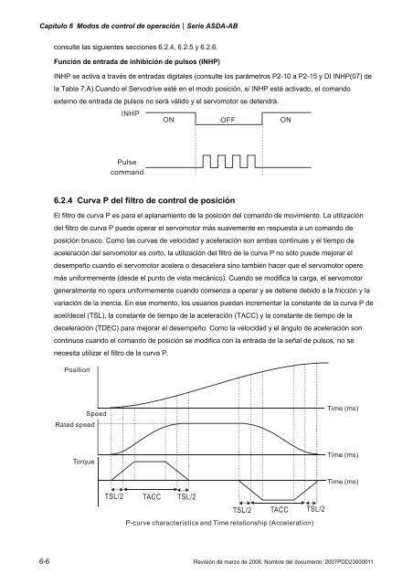 Capítulo 7 Parámetros del servo - Delta Electronics