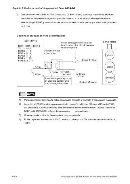 Capítulo 7 Parámetros del servo - Delta Electronics