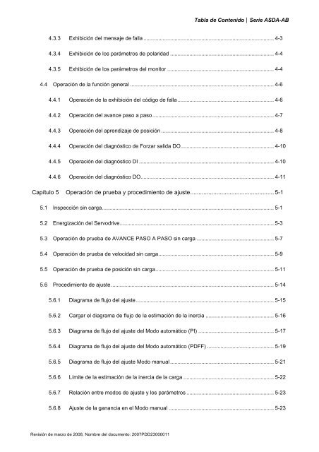 Capítulo 7 Parámetros del servo - Delta Electronics