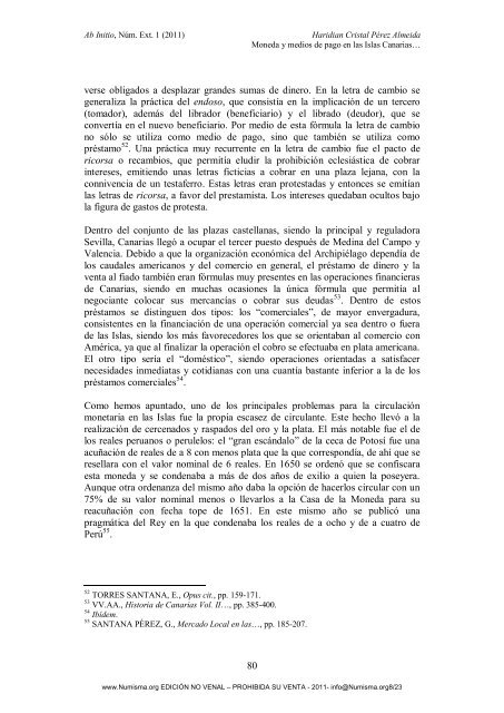 moneda y medios de pago en las islas canarias durante los siglos ...