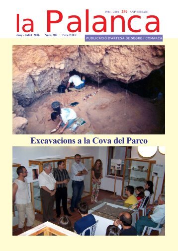 Excavacions a la Cova del Parco - La Palanca