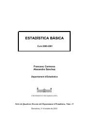 Estadística Bàsica. Universitat de Barcelona. 2000 - Edu365.cat