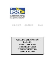 MIL11168 CBA2000 GUIA DE APLICACION - ISA