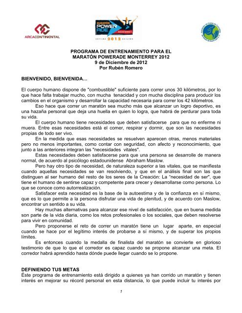 Entrenamiento de fuerza para corredores pdf