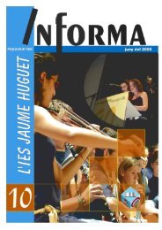 Revista Informa n. 10, juny 2005 - Institut Jaume Huguet