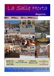 La Salle Horta Magazine - La Salle Catalunya