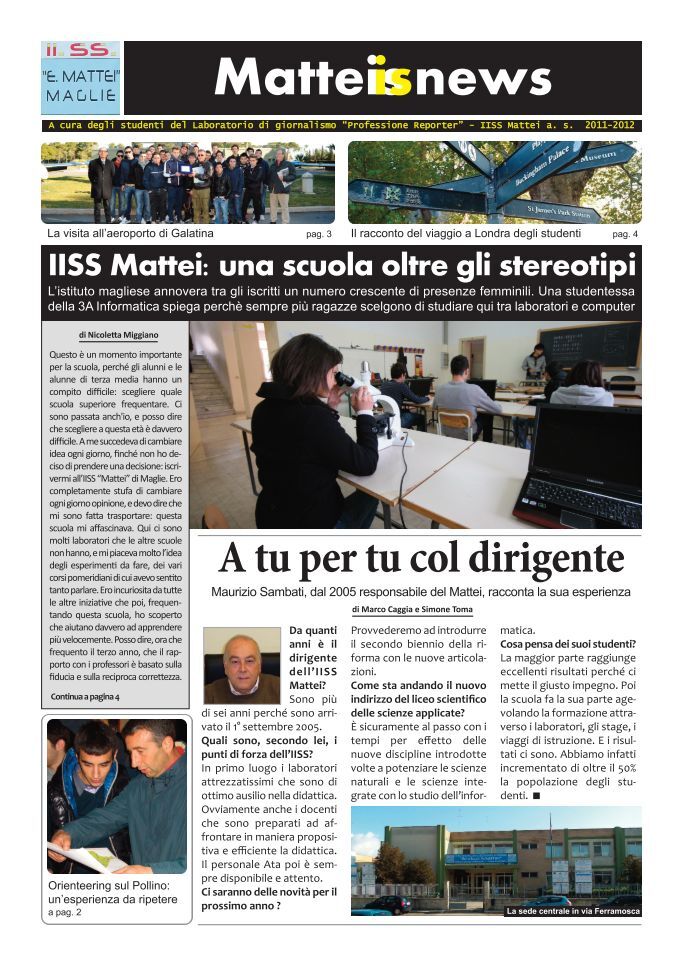 Matteis news is - ITIS Mattei maglie